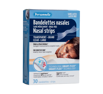 Nasal Strips, Clear, 30 units
