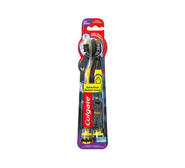 Image of product Colgate - Extra Soft Toothbrush with Suction Cup Batman, 2 units