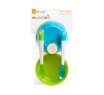 Image 2 of product Munchkin - Love-A-Bowl Bowls, Lids and Spoons Set, 10 units