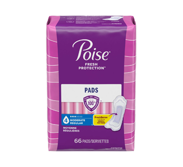 Regular Length Pads Moderate Absorbency, 66 units