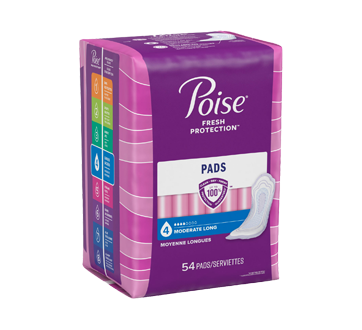 Image 2 of product Poise - Ultra Length Pads, 54 units, Moderate Absorbency