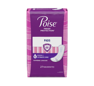 Image 1 of product Poise - Ultra Length Pads, 27 units, Ultimate Absorbency