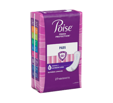 Image 2 of product Poise - Ultra Length Pads, 27 units, Ultimate Absorbency