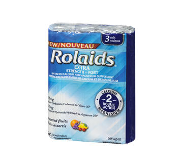 Image 3 of product Rolaids - Extra Strength Tablets, 3 x 10 units, Fruits
