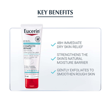 Image 5 of product Eucerin - Complete Repair Daily Moisturizing Foot Cream for Very Dry, Rough Skin