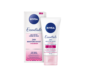 Image 2 of product Nivea - Essentials 24H Moisture Boost + Nourish Day Cream, 50 ml, Dry Skin