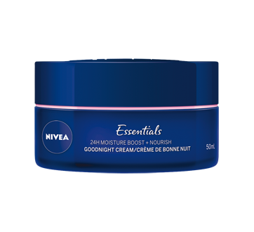Image 3 of product Nivea - Essentials 24H Moisture Boost + Nourish Night Cream, 50 ml, Dry and Sensitive Skin