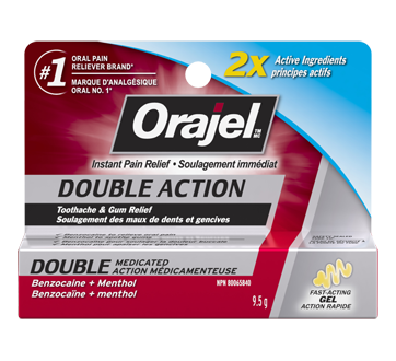 Image of product Orajel - Instant Pain Relief Double Action, 9.5 g