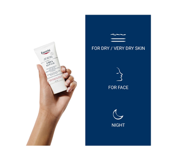 Image 2 of product Eucerin - Urea Repair Replenishing Face Creme Night 5% Urea for Dry Skin to Very Dry Skin