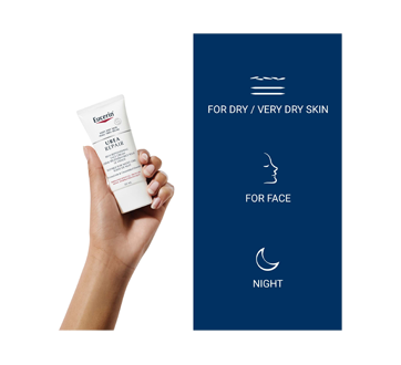 Image 2 of product Eucerin - Urea Repair Replenishing Face Creme Night 5% Urea for Dry Skin to Very Dry Skin