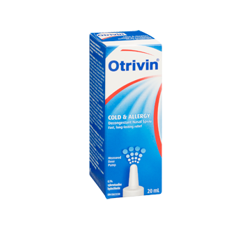 Image 2 of product Otrivin - Cold & Allergy Decongestant Nasal Spray, 20 ml