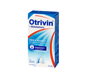 Image 1 of product Otrivin - Cold & Allergy with Moisturizers Decongestant Nasal Spray, 20 ml