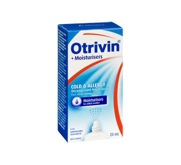Image 2 of product Otrivin - Cold & Allergy with Moisturizers Decongestant Nasal Spray, 20 ml
