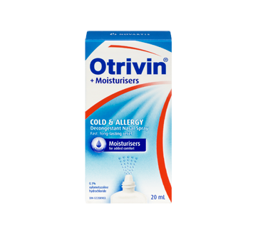 Image 3 of product Otrivin - Cold & Allergy with Moisturizers Decongestant Nasal Spray, 20 ml