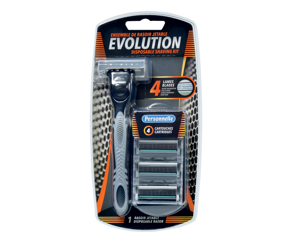 Evolution Disposable Shaving Kit, 1 unit Personnelle Manual razor