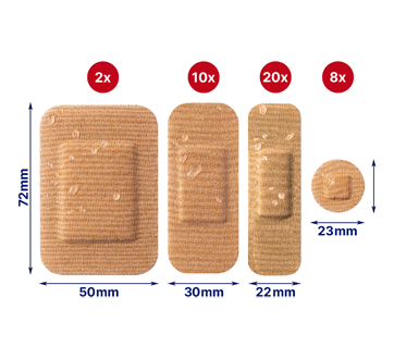 Image 2 of product Elastoplast - Assorted Fabric Strips, 40 units