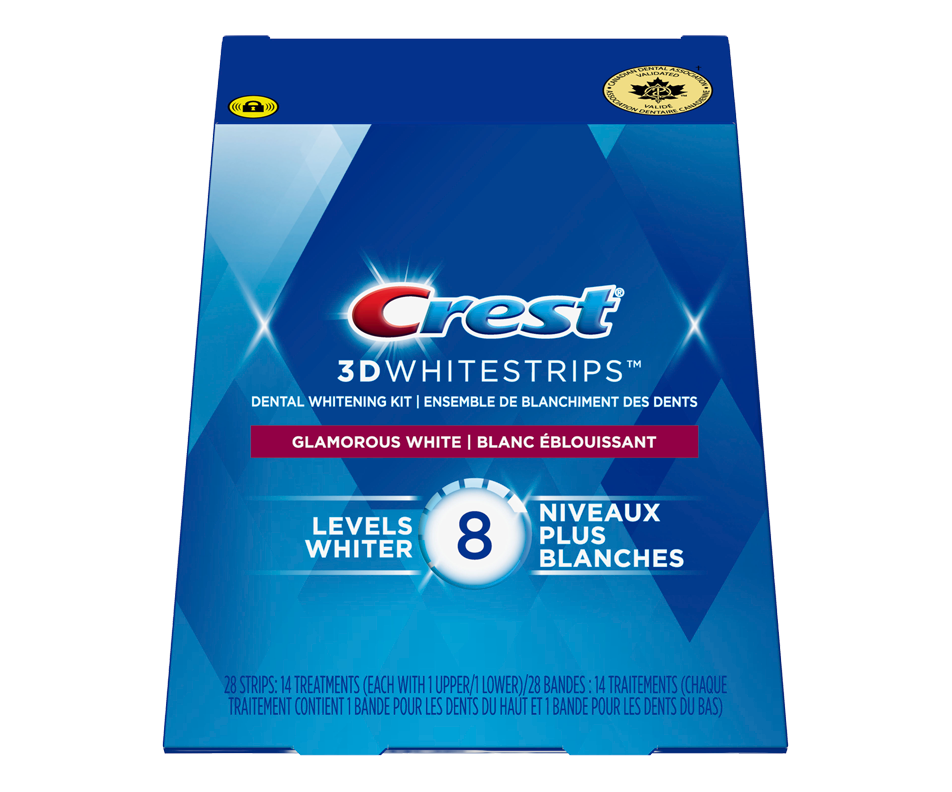 Whitestrips Advanced Dental Whitening Kit, 3D White, Vivid, 14 units