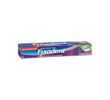 Image 2 of product Fixodent  - Denture Adhesive Cream, 57 g, Food Seal Plus Scope Flavour