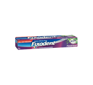 Image 2 of product Fixodent  - Denture Adhesive Cream, 57 g, Food Seal Plus Scope Flavour