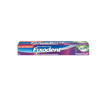 Image 3 of product Fixodent  - Denture Adhesive Cream, 57 g, Food Seal Plus Scope Flavour