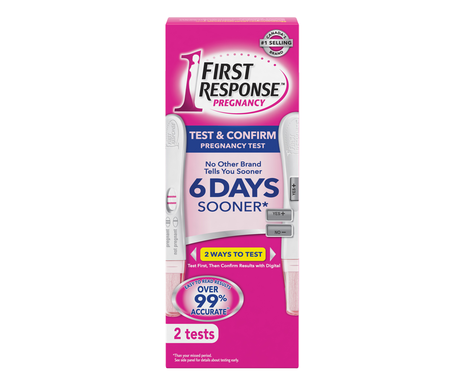 Test & Confirm Pregnancy Test, 2 units First Response Wellness
