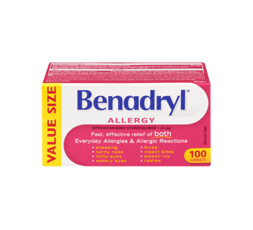 Image 3 of product Benadryl - Benadryl Caplets, 100 units