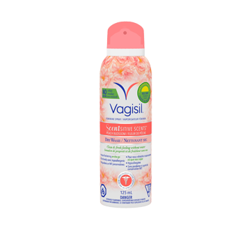 Image of product Vagisil - Feminine Spray Dry Wash, 125 ml, Peach Blossom