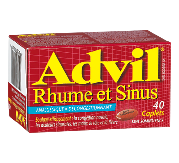 Image of product Advil - Advil Cold & Sinus Caplets, 40 units