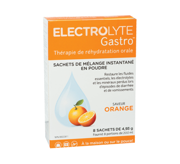 Image of product Electrolyte Gastro - Electrolyte Gastro sachets, 8 X 4.9 g, orange