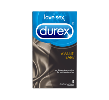 Image of product Durex - Condoms Avanti Bare, Lubricated, 12 units