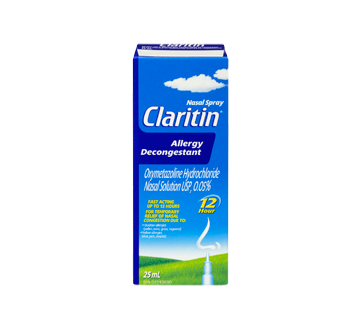 Image of product Claritin - Claritin Nasal Spray Allergy Decongestant, 25 ml