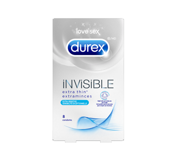 Durex Condoms Invisible Extra Thin Extra Sensitive, 8 units