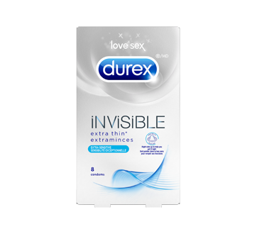 Durex Condoms Invisible Extra Thin Extra Sensitive, 8 units