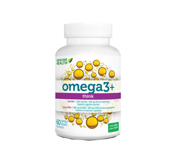 Image of product Genuine Health - Omega3+Think, 60 units