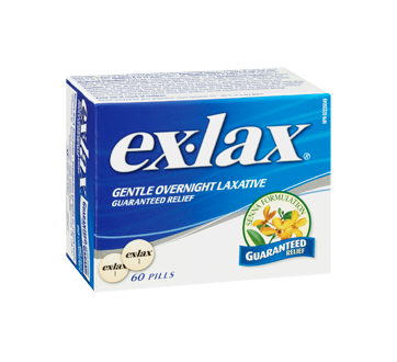 Image 2 of product Ex-Lax - Gentle Overnight Laxative, 60 units