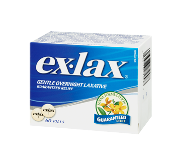 Image 3 of product Ex-Lax - Gentle Overnight Laxative, 60 units