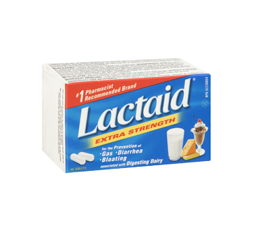 Extra Strength Tablets, 40 units – Lactaid : Lactose ...