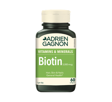 Image of product Adrien Gagnon - Biotin 5 000 mcg, 60 units