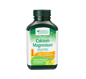 Image of product Adrien Gagnon - Calcium Magnesium Balanced Ratio + Vitamin D, 200 units
