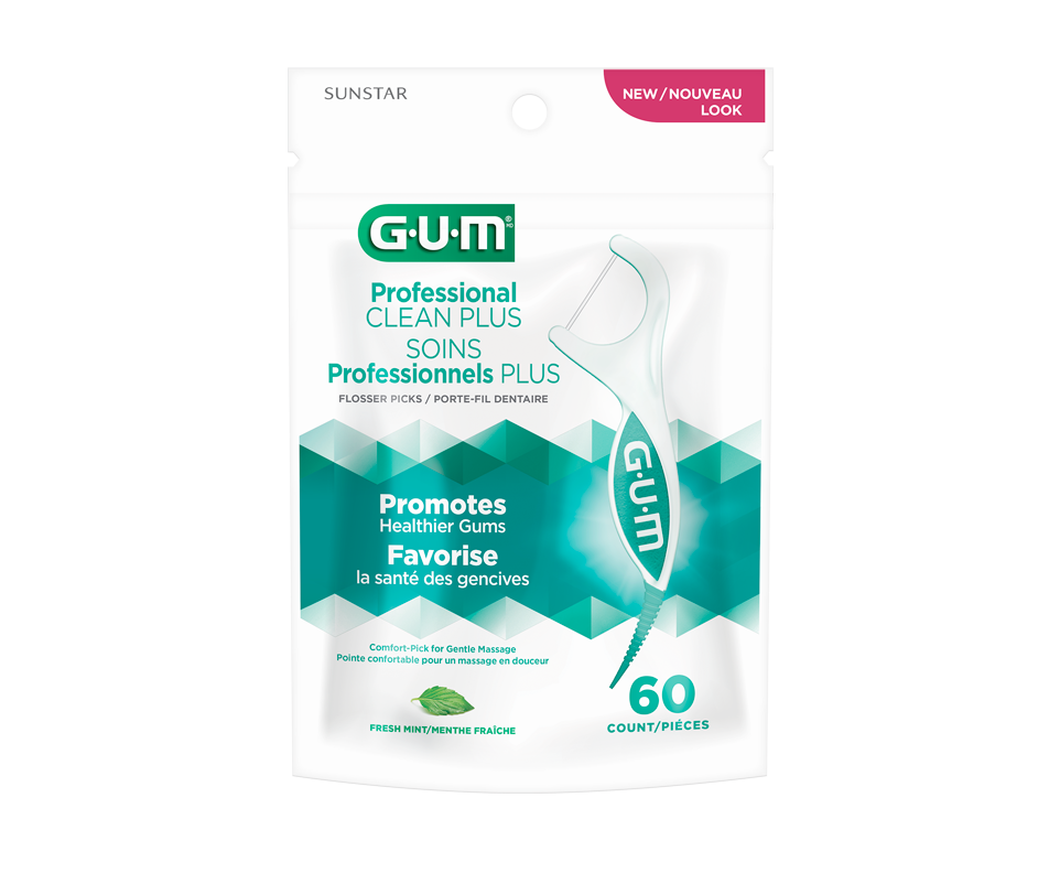Professional Clean Plus Flosser Picks, 60 units G·U·M Dental floss
