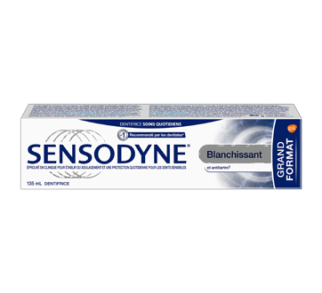 Image of product Sensodyne - Whitening plus Tartar Fighting Daily Sensitivity Toothpaste, Mint, 135 ml