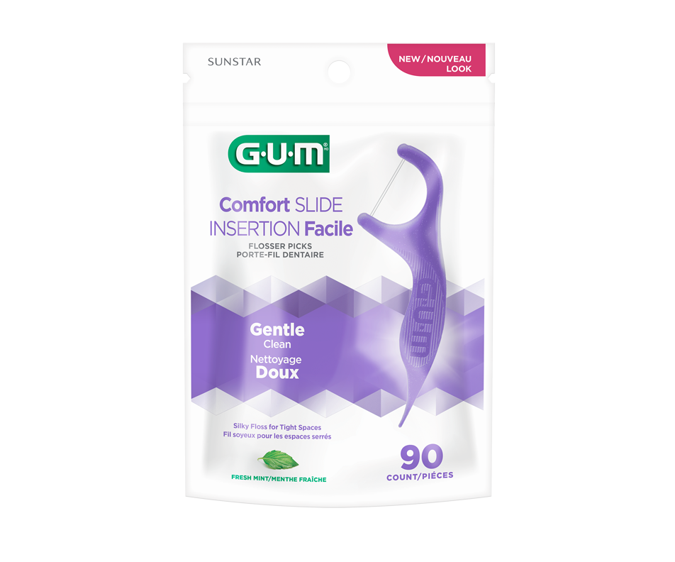 EezThru Comfort Slide Flossers, 90 units G·U·M Jean Coutu