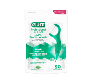 Flosser Picks Professional Clean, 90 units, Fresh Mint