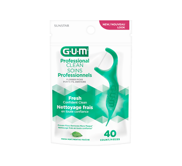 Image of product G·U·M - Eez-Thru Extra Strong Flossers, 40 units