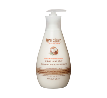 Image of product Live Clean - Coconut Milk Moisturizing Liquid Hand Soap, 500 ml