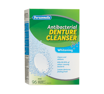 Antibacterial Whitening Denture Cleanser, Mint, 96 units