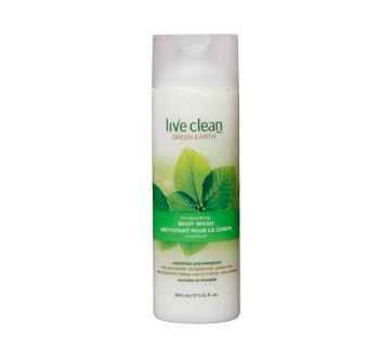 Image of product Live Clean - Green Earth Invigorating Body Wash, 500 ml
