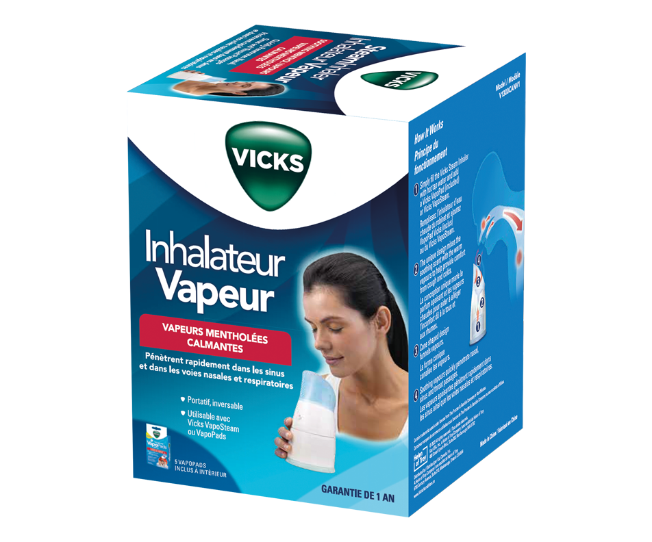 Vapo Steam Portable Inhaler , 1 unit – Vicks : Humidifier | Jean Coutu