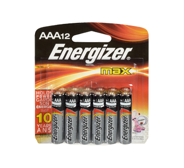 Batteries, Tray Packs, Max AAA-12