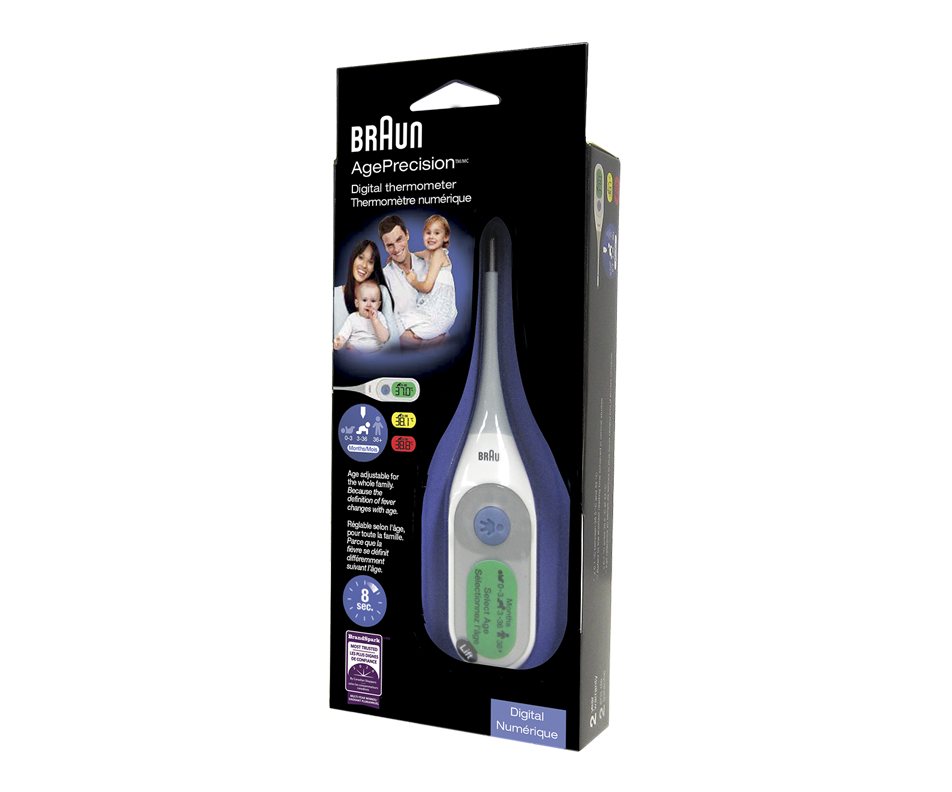 AgePrecision Digital Thermometer, 1 unit Braun Thermometer Jean Coutu